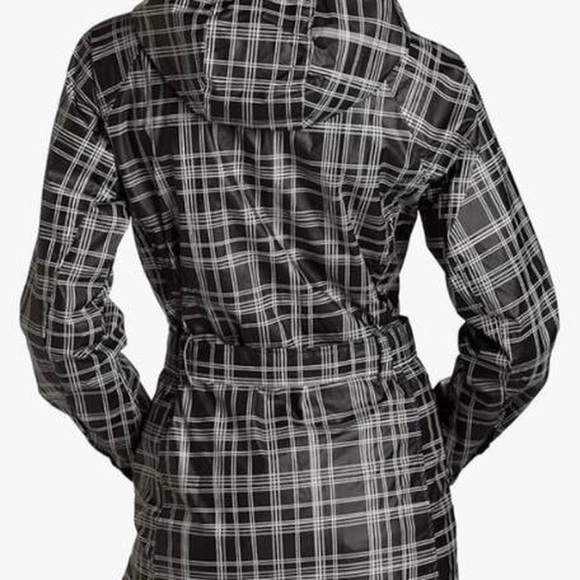 Columbia Black and Gray Trench Coat with Hood - Picture 2 of 8